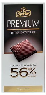 Шоколад горький «Спартак» 56% какао, 95 г