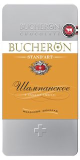 Шоколад молочный BUCHERON со вкусом шампанского и взрывной карамелью, 100 г