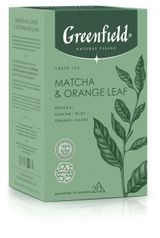 Чай травяной Greenfield Matcha & Orange Leaf в пирамидках, 20х1,8 г