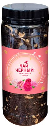 Чай черный АШАН Красная птица Вальс цветов Пионы, 80 г