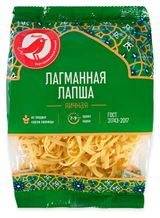 Лапша АШАН Красная птица Лагманная, 250 г