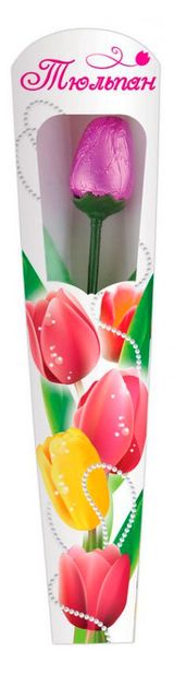 Шоколад молочный «Шоколадный мир» Тюльпан в конверте, 20 г