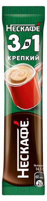 Напиток кофейный растворимый «Нескафе» 3 в 1 Крепкий, 14,5 г