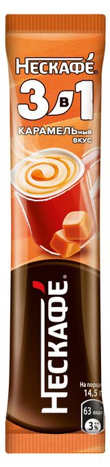 Напиток кофейный растворимый «Нескафе» 3в1 Карамель, 14,5 г