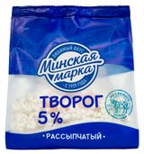 Творог рассыпчатый «Минская марка» 5% БЗМЖ Беларусь, 350 г