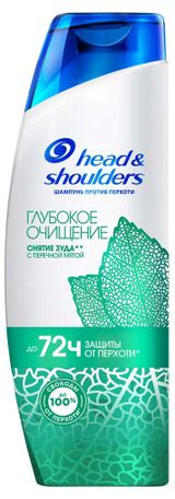 Изображение товара Шампунь для волос Head & Shoulders Глубокое Очищение снятие зуда для жирной и зудяжей кожи головы, 300 мл