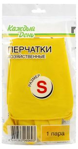 Изображение товара Перчатки хозяйственные «Каждый день» размер S, 1 пара