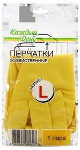 Изображение товара Перчатки хозяйственные «Каждый день» размер L, 1 пара