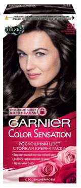 Изображение товара Крем-краска для волос Garnier Color Sensation Оникс Пепельный черный тон 3.11, 110 мл