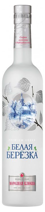 Изображение товара Водка «Белая Березка» Морозная Клюква Россия, 0,5 л