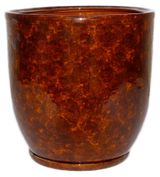 Изображение товара Горшок Кедр керамический коричневый с поддоном Ø40х36 см, 28 л