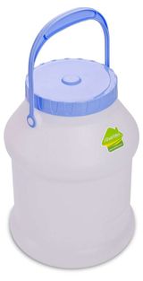 Изображение товара Бидон Martika пищевой пластиковый белый, 5 л