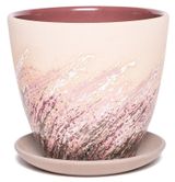 Изображение товара Горшок Живопись керамический бежевый без поддона, Ø18 см