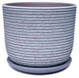 Изображение товара Горшок Лоза-А керамический зелено-серый без поддона, Ø19 см