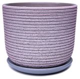 Изображение товара Горшок Лоза-А керамический розово-серый без поддона, Ø12 см