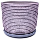 Изображение товара Горшок Лоза-А керамический розово-серый без поддона, Ø19 см