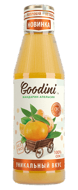 Изображение товара Сок Goodini мандарин-апельсин, 750 мл