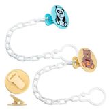 Изображение товара Прищепка для соски «Курносики» с цепочкой Мишка