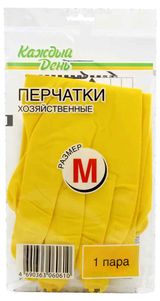 Изображение товара Перчатки хозяйственные «Каждый день» размер M, 1 пара