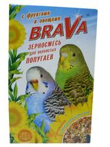 Изображение товара Корм для волнистых попугаев Brava Зерносмесь с овощами и фруктами, 500 г