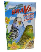 Изображение товара Корм для волнистых попугаев Brava с орехами и морской капустой, 500 г
