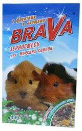 Изображение товара Корм для морских свинок Brava зерносмесь с фруктами и овощами, 400 г