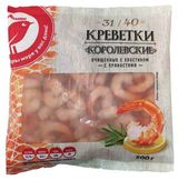 Изображение товара Креветки АШАН Красная птица Королевские 31/40, 500 г