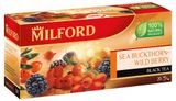Изображение товара Чай черный MILFORD с облепихой и лесными ягодами в пакетиках, 20х1,5 г