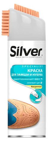 Изображение товара Спрей-краска для обуви Silver для нубука и замши бесцветный, 300 мл
