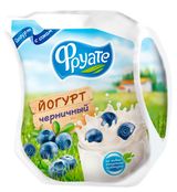 Изображение товара Йогурт питьевой «Фруате» с соком черники 1,5%, 450 г