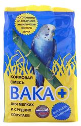 Изображение товара Кормовая смесь для попугаев «Вака» для мелких и средних видов, 500 г