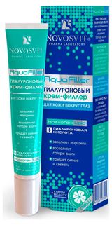 Изображение товара Крем-филлер для кожи вокруг глаз Novosvit AquaFiller гиалуроновый, 20 мл