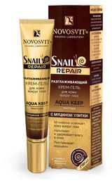Изображение товара Крем-гель для кожи вокруг глаз Novosvit разглаживающий с муцином улитки, 20 мл