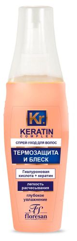 Изображение товара Спрей-уход для волос Floresan термозащита и блеск, 135 мл