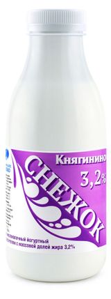 Изображение товара Напиток кисломолочный «Княгинино» Снежок йогуртный 3,2% БЗМЖ, 430 г