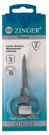 Изображение товара Ножницы маникюрные Zinger широкие кольца, 1 шт