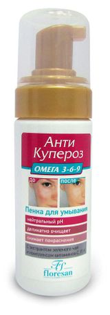 Изображение товара Пенка для умывания Floresan Анти Купероз, 150 мл