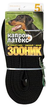 Изображение товара Поводок для собак «Зооник» капроновый, 5 м х 20 мм