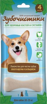 Изображение товара Лакомство для собак «Зубочистики» средних пород с кальцием, 90 г