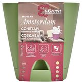Изображение товара Горшок InGreen Amsterdam оливковый Ø14х13 см, 1,35 л