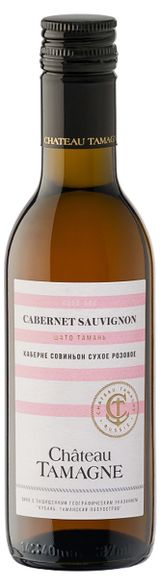 Изображение товара Вино «Шато Тамань» Каберне Совиньон розовое сухое Россия, 0.187 мл