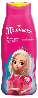 Изображение товара Шампунь для волос детский «Принцесса» Тутти-фрутти 2 в 1, 400 мл