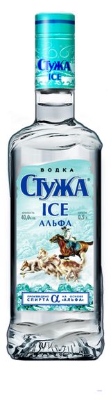 Изображение товара Водка «Стужа» ICE Альфа Россия, 0,5 л