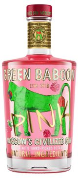 Изображение товара Джин Green Baboon Pink Россия, 0,7 л