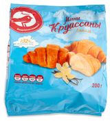 Изображение товара Мини-круассаны АШАН Красная птица с начинкой со вкусом ванили, 200 г