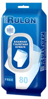 Изображение товара Влажная туалетная бумага Mon Rulon, 80 шт