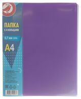 Изображение товара Папка АШАН Красная птица на 4-х кольцах тиснение Diamond, А4