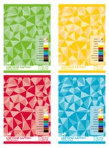 Изображение товара Цветной картон АШАН Красная птица 10 цветов, 10 л