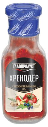 Изображение товара Соус «ГЛАВПРОДУКТ» томатный Хренодер с можжевельником, 175 г.