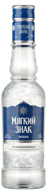 Изображение товара Водка «Мягкий Знак» Классик Россия, 0,25 л